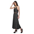 thumbnail image 4 of Moomaya Robe Longue Unie Sans Manches à Bretelles Spaghetti Ajustables pour Femmes, 4 of 6