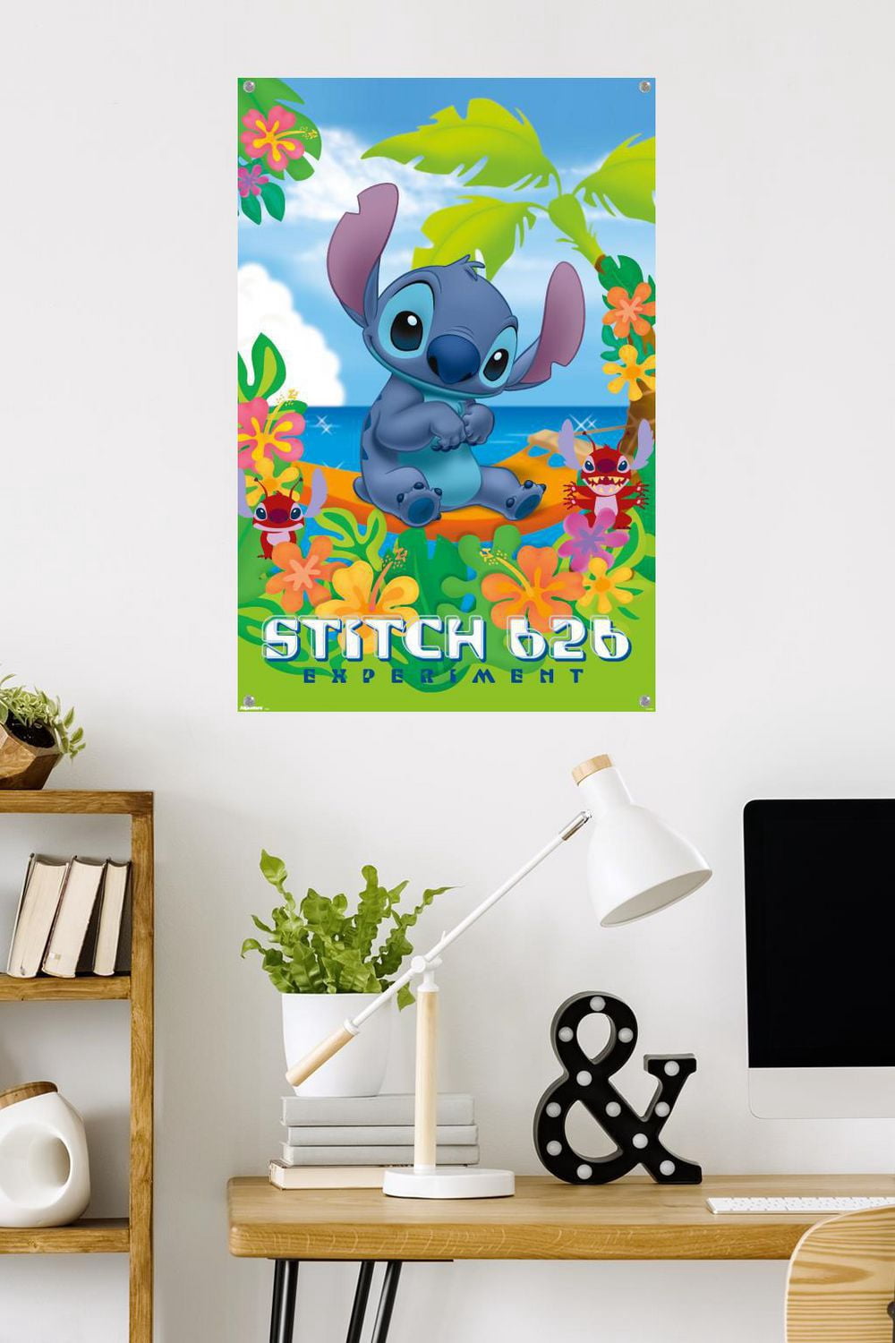 Disney Leroy and Stitch - Beach Wall Poster
