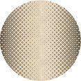 thumbnail image 1 of Ahgly Company Tapis Rond Lavable en Machine Intérieur Transitionnel Marron, 7 Pieds Rond, 1 of 7
