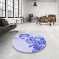 thumbnail image 4 of Ahgly Tapis Rectangulaire Lavable en Machine Intérieur Transitionnel Bleu Ciel, 2 Pieds x 4 Pieds, 4 of 7