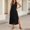 🔥 Black, variant on Sentmoon Button down Shirt Dress for Women Hawaiian Dresses for Women Solid Color Sleeveless V Neck Loose Fit 2026 Summer Women's Dress for Work and Office