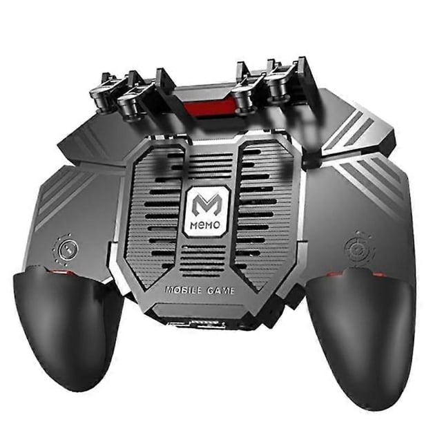 MEMO AK77 Game Trigger Phone Cooler Fan Game Controller Controller with Fan Mobile Trigger Joystick(4000MAh)