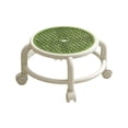 thumbnail image 1 of Green Breathable Rolling Stool With 360 Degree Wheels 26 X 26 X 19 Inches Mesh Design Swivel Seat For Home Office Compact Mobile Stool Lightweight Portable Seat Space Saving Ergonomic Desi, 1 of 6