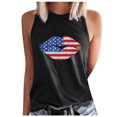 thumbnail image 2 of EQWLJWE Femmes Sans Manches Tops Débardeur d'Été pour Femmes Sans Manches Été Sexy Casual Tops Régulier Col Rond Impression Gilet Sans Manches Tops, 2 of 5