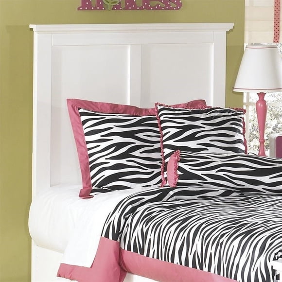 Ashley Furniture Tête de Lit à Panneaux Jumeaux en Bois Bostwick Shoals, Blanc