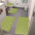 thumbnail image 2 of Rbaofujie Kids Rug Memory Foam Bath Mat 4 Set Bathroom Rugs for 4 Pcs Toilet Mats Universal Soft Comfortable Water Absorption Non-Slip Thick Machine Washable Easier To Dry Dark Front Door Rugs Indoor, 2 of 7