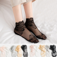 thumbnail image 5 of Chaussettes en Dentelle Filet à la Cheville Chaussettes Habillées pour Femmes, 5 of 5