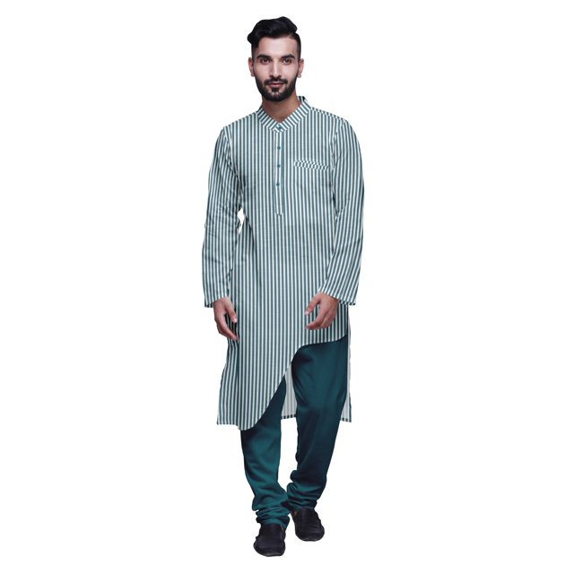Atasi Printed Ethnic Kurta Pajama Set Summer Party Wear Kurta Pyjama For Men