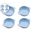 thumbnail image 1 of Dvruxg Wheat Straw Dinnerware Set - 4 Bowls, Reusable, Microwave & Dishwasher Safe, Perfect for Camping or Home Use(Blue), 1 of 5