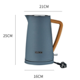 thumbnail image 5 of QUETO Electric Kettle 1.7 L Soft Touch Gray, Wood Handle Kettle, Blue, 5 of 5