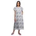 thumbnail image 1 of Moomaya Chemise de Nuit d'Allaitement à Col Rond Imprimée pour Femmes en Coton, 1 of 6