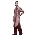 thumbnail image 3 of Atasi Mens Rayon Pathani Kurta Solid Salwar Set Printed Punjabi Kurta For Men, 3 of 5