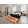 thumbnail image 4 of Ahgly Company Tapis d'Intérieur Rectangulaires Abstraits Persans Rouges, 2 Pieds x 4 Pieds, 4 of 6