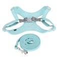 thumbnail image 1 of Kit de Corde de Traction Harnais pour Chien Sans Traction Étouffement Gilet Réglable Type de Collier Réfléchissant Confortable Ceinture de Respiration Vert M, 1 of 9