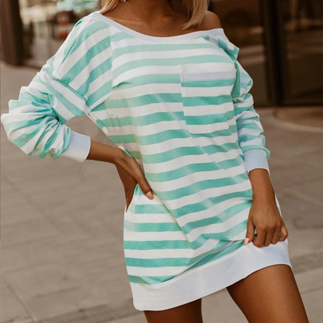 AherBiu Chemises Surdimensionnées à Manches Longues pour Femmes Col Rond Pull Ample Blouses à Épaules Tombantes