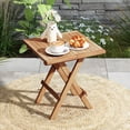 thumbnail image 2 of Gymax Patio Folding Side Table w/X-shaped Legs Slatted Tabletop for Backyard Outdoor, 2 of 9