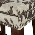 thumbnail image 3 of Tabouret de comptoir Carter imprimé vache marron, 3 of 5