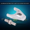 thumbnail image 1 of Chrome Billet Aluminum Distributor Clamp Hold Down, HEI Electronic Distributor Hold Down Bracket for Chevys SBCBBC Small Block, 1 of 7