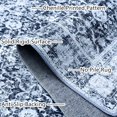 thumbnail image 3 of JV Home Area Rug Oushak Grey 7'6"x10' Washable Carpet Anti Slip, 3 of 7
