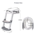 thumbnail image 2 of Foldable Potty Training Toilet Seat, One-Click Folding&5 Adjustable Height, Toddler Toilet Potty Chair with Anti-Slip Step Stool Ladder and Soft Padded Cushion, 2 of 7