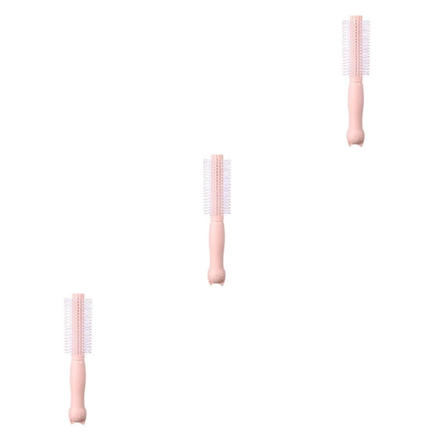 Ruiboury Brosse à Cheveux Coussin Courbe Anti-Statique Coiffure Humide Sec Confortable Peigne de Massage Portable SPA Tête de Barbier Masseur Rond 3Ensemble
