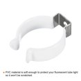 thumbnail image 4 of Unique Bargains T12 U Clips Holder Bracket for LED Light Bulb Mounting Bracket Fluorescent Tube Holder Clamps White 8 Pack, 4 of 5