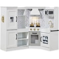 thumbnail image 1 of Best Choice Products Pretend Play Corner Kitchen, Interactive Wooden Kids Set w/ Lights & Sounds - White, 1 of 9