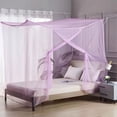 thumbnail image 1 of Fiudx Bed Mosquito Net Bedroom Decorative Side Opening Net Curtains, 1 of 7