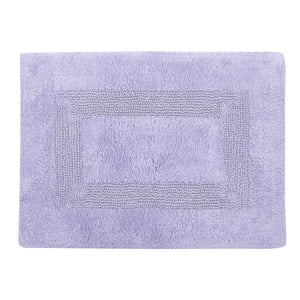 Mainstays Racetrack 100% Cotton Lilac Bath Rug, 17" x 24"