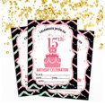 thumbnail image 2 of Darling Souvenir White Birthday Invitation Card 28 Pcs Fill or Write In Blank Invites Printable Party Supplies 5 x 7 Inches, 2 of 5