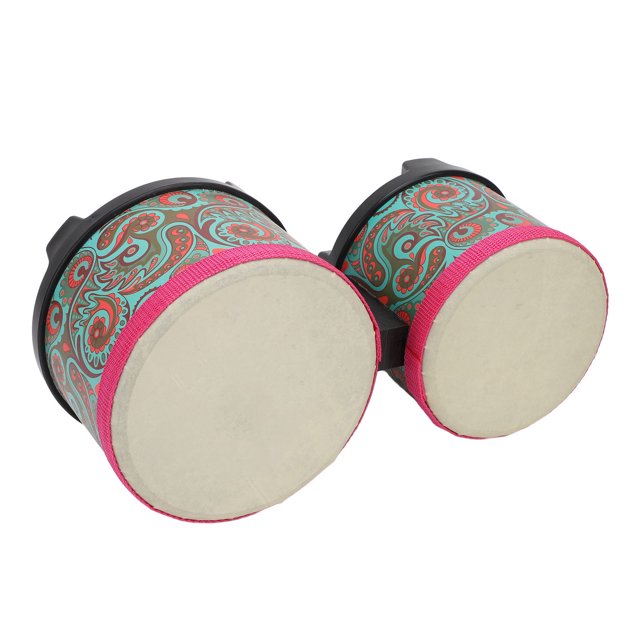 Bongo Drum 5” and 6” Bongos Drum Set for Adults Kids Beginners Professionals Tunable Wood Drum Percussion Instruments, Combination Drum Hand Percussion Accompaniment Instrument