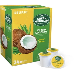 Green Mountain Coffee Roasters; K-Cup Noix de coco de l'île Coffee - Compatible avec Keurig Brewer - 24 / Encadré 5 Boîtes