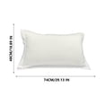 thumbnail image 3 of Birdeem Soft Washed Cotton Pillowcases, Solid Color 2 Pack Set, Queen Size Standard Fit, Breathable and Easy Care, Modern Bedroom Upgrade for Enhanced Comfort, 3 of 9