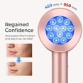 thumbnail image 4 of SNNROO Medi-grade Red Light Therapy For Face Skin Facial Beauty Wand Powerful SciContour LED Red Light With Blue Light Infrared Light For Comprehensive Skin Care 24 LEDs, 4 of 7