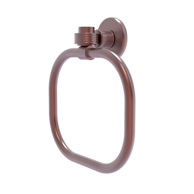 Continental Collection Towel Ring with Groovy Accents