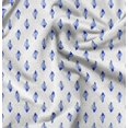 thumbnail image 1 of Soimoi White Modal Satin Fabric Shells Ocean Decor Fabric Printed Yard 42 Inch Wide, 1 of 6