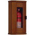 thumbnail image 2 of Wooden Mallet Fire Extinguisher Cabinet, 10-Pound, Medium Oak/Acrylic, 2 of 3
