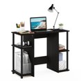thumbnail image 4 of Bowery Hill Engineered Wood Compact Computer Study Desk in Espresso, 4 of 6