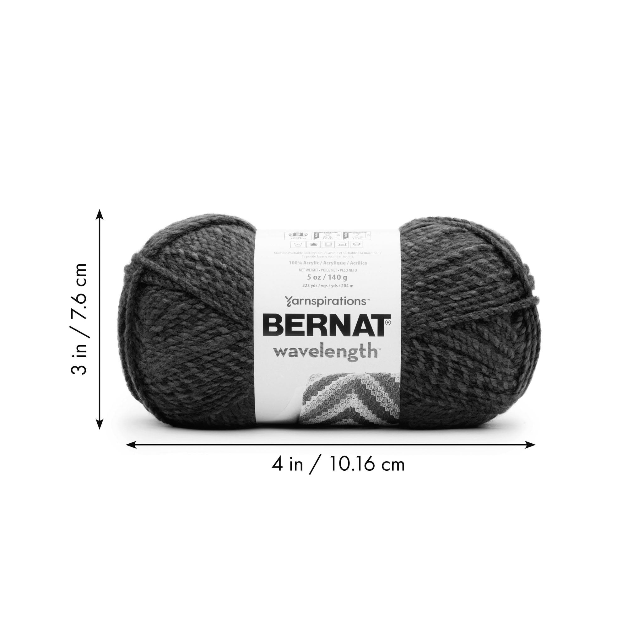 Bernat® Fil Longueur d'Onde™, Acrylique #5 Volumineux, 5oz/140g, 223 Yards