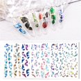 thumbnail image 3 of 12pcs Stereoscopic Nail Art Sticker Self-adhesive Nail Decal Embossed Ribbon Nail Decorative Sticker for Girl Family Gathering Party, 3 of 9