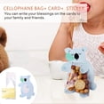thumbnail image 3 of Binwennn Writing Cards Blank with Envelope 25 Birthday Cute Cartoon Candy Packaging Card Cartoon Animal Card Holding Candy Animal Card Suitable For Candy Decoration 10pc, 3 of 7