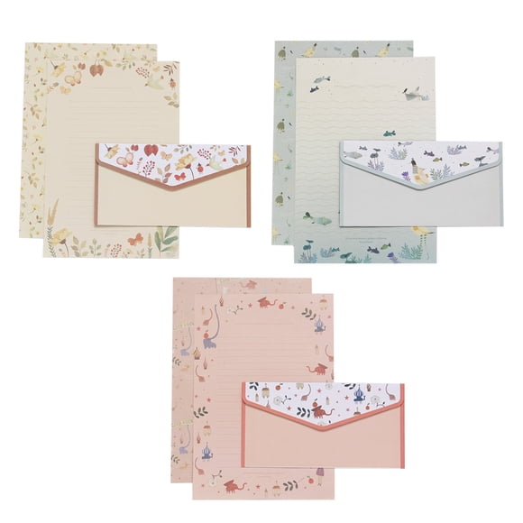 Ensemble de Papeterie Papier à Lettres, Ensemble de Papier à Lettres et Enveloppes