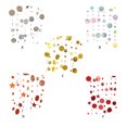 thumbnail image 4 of fastboy Five pointed star circular flower hanging decoration hanging decoration flag, 4 of 9