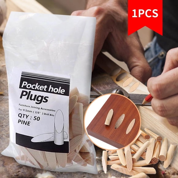 Fiogavroetic Solid wood hole plug 9.5mm pocket hole plug Solid Wood Pocket Hole Plugs