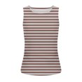 thumbnail image 3 of Plebaso Womens Slim Striped Tank Tops Sleeveless Crewneck Ruched Blouses Summer Casual Basic Tee Tops, 3 of 5