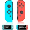 thumbnail image 1 of Remplacement pour Manette Switch Compatible avec Switch/Lite/OLED, Manette Sans Fil Prenant en Charge la Double Vibration, Gyroscope 6 Axes, Réveil, Commandes de Mouvement, Capture d'Écran, G/d, 1 of 7