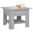 thumbnail image 2 of vidaXL Coffee Table Grey Sonoma 55x55x42 cm Engineered Wood, 2 of 4