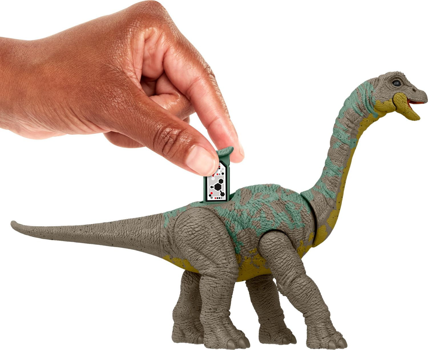 Jurassic World Danger Pack Apatosaurus Action Figure Toy, Posable with Physical & Digital Play