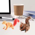 thumbnail image 3 of Squirrel Figurine Squirrel Figurine Style Vif Texture Claire Rongeur Simulé Modèle Solide Ornement Statue d'Animal Sauvage en PVC Ornement de Bureau Cadeau Modèle, 3 of 6