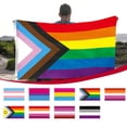 thumbnail image 1 of Flag Flag Progress LGBT Flags 3x5 Outdoor Bisexual All Inlcusive Flag Heavy Duty Polyester Flags Deco Bisexual Lesbians, 1 of 5